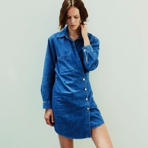 Zara Denim Wrap Dress